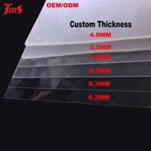 Reach The FDA RoHS Requirement High Transparent Silicon Rubber Sheet
