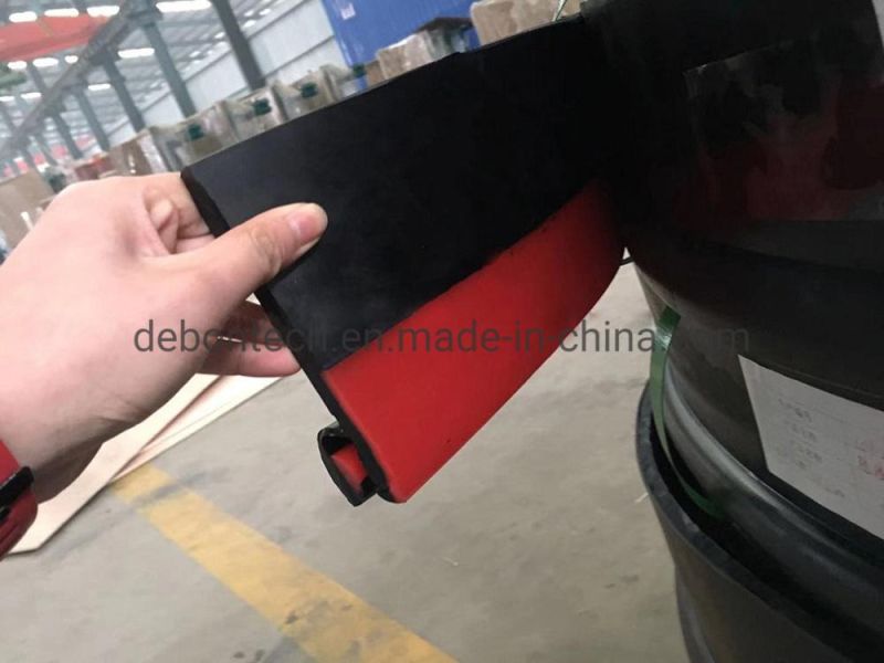Conveyor Belt Sealing System Red Poly Skirt Polyurethane Strips