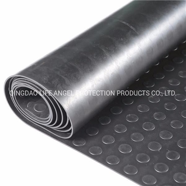 Black Anti Slip Garage Workshop Rubber Flooring Mat