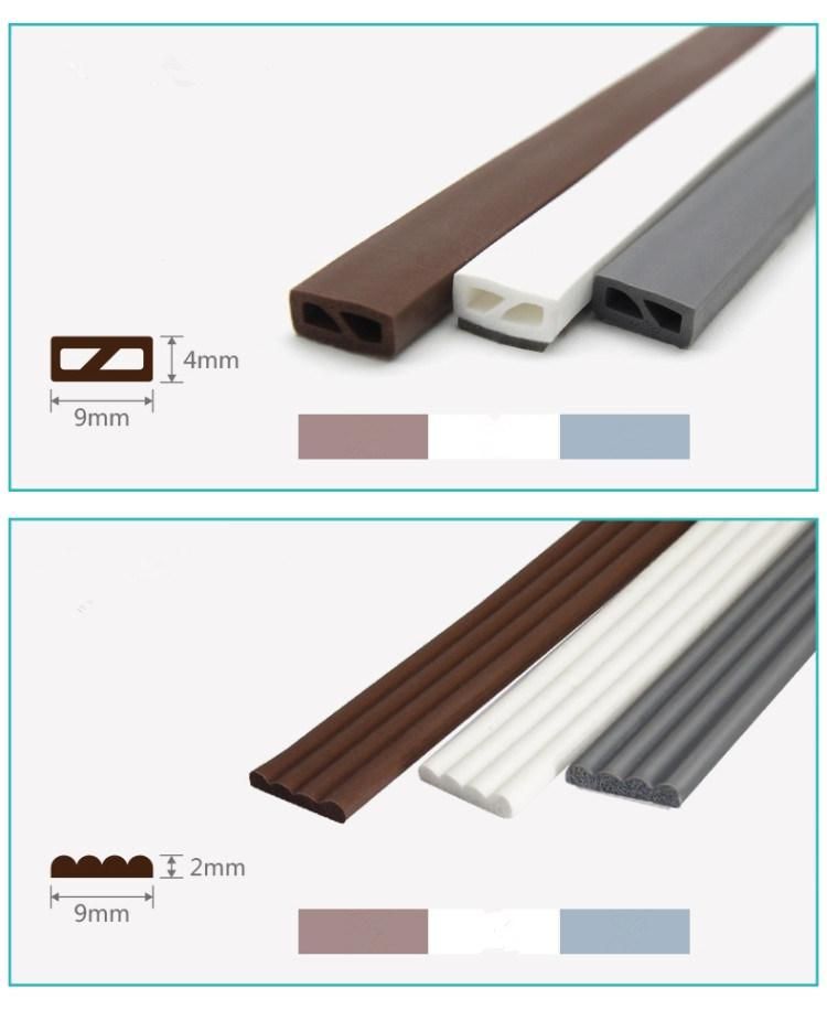 Self-Adhesive Silicone Rubber Extrusion Seals for Window and Door