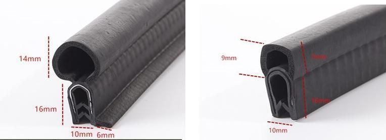 Top/Side Bubble EPDM Co-Extruded Profile Rubber Trim Seals for Automotive