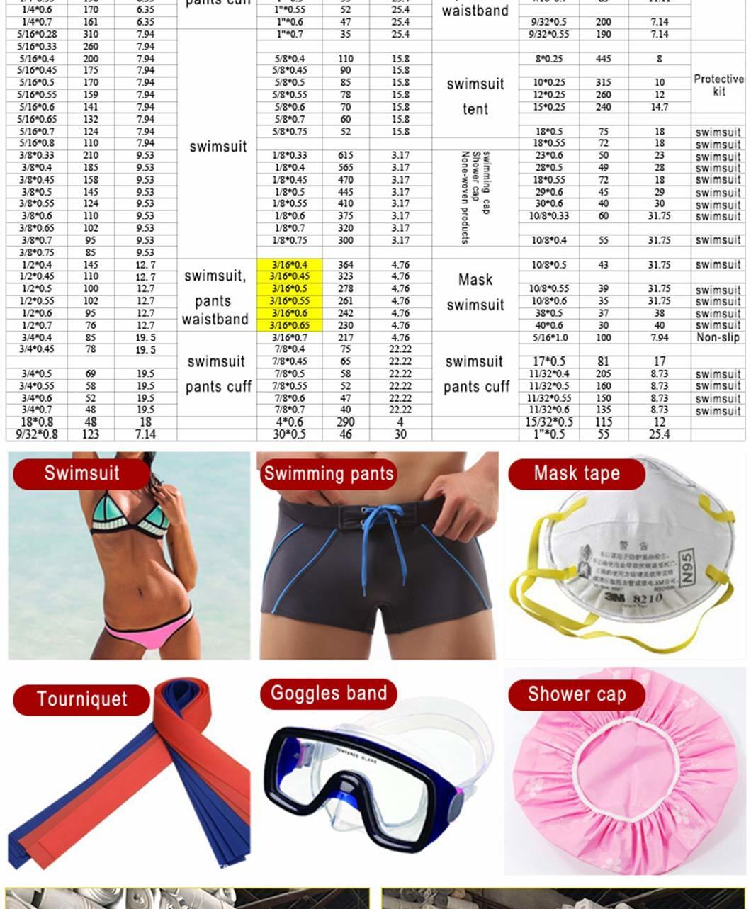 Underwear Eco-Friendly Latex Rubber Elastic Swimwear Tape Mask Tape