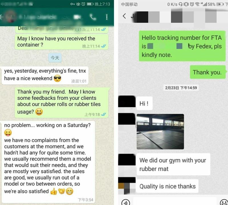 EPDM Dots Rubber Composite Tiles for Gym
