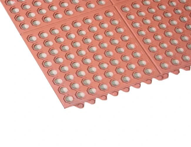 Drainage Rubber Mat/Interlocking Rubber Mat, Acid Resistant Rubber Mat
