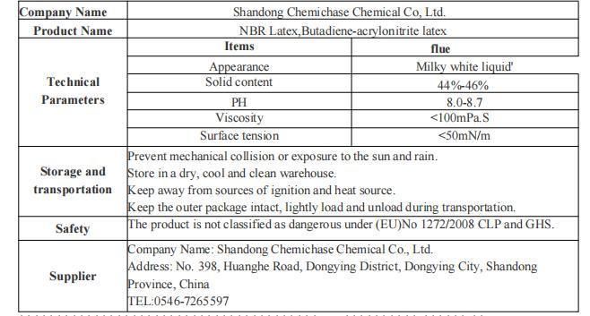 Gloves Raw Material Liquid Nitrile Carboxyl NBR Latex Hot Sale