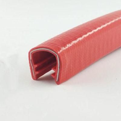 Steel Belt Reinfoced Car Window Door PVC Edge Strip Trim