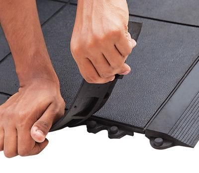 Factory Custom Solid Rubber Anti Fatigue Standing Interlocking Mat
