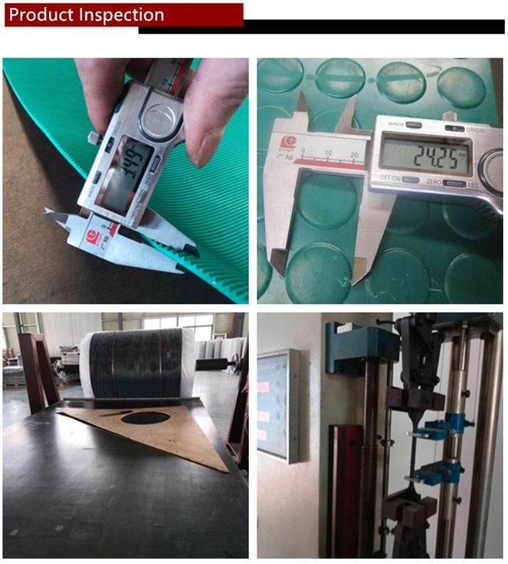 Professional Cloth Metal Mesh Insertion Rubber Sheet/ Mat/ Plate/ Floor