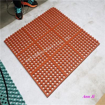 Industrial Anti Slip Rubber Coin Design Antifatigue Floor Mat