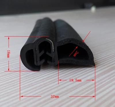 EPDM Extrusion Auto Rubber Seal Strip with Good Quality