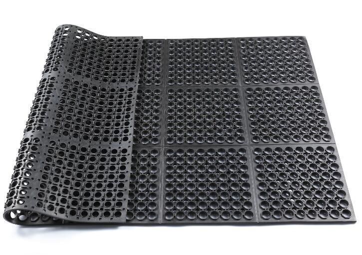 Oil Resistant Hotel Kitchen Rubber Floor Mat, Antibacterial Floor Mat