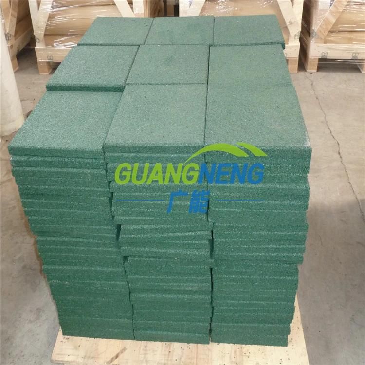 Qingdao SBR Grains Outdoor Rubber Floor Tile Recycle Rubber Tile