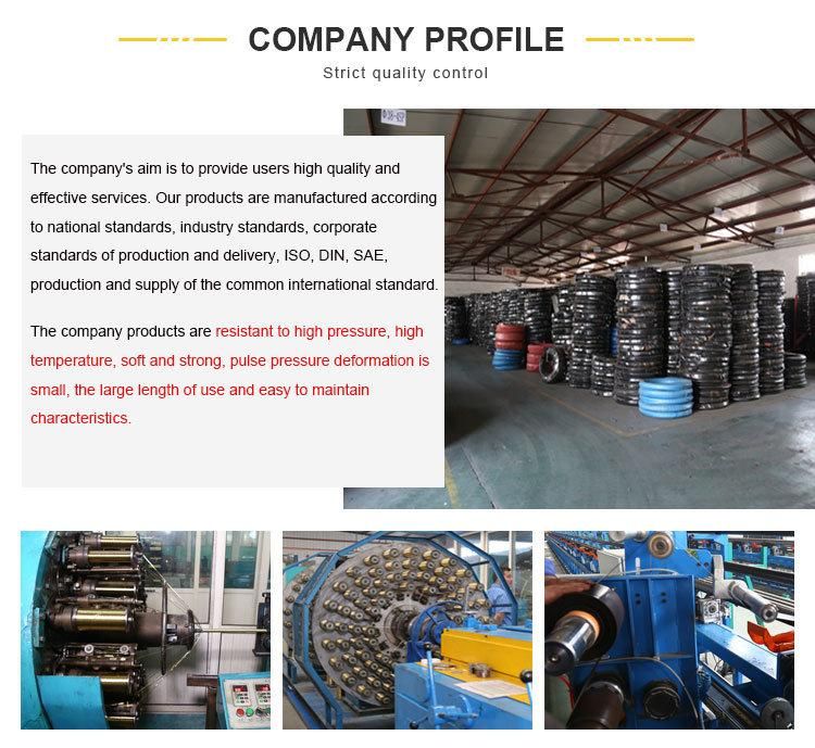 Too Long Life Service 1 Inch Oil Resistant Hose Stainless Steel Braided Hose Reinforced Hose Industrial Flexible High Pressure Hydraulic Rubber Hose