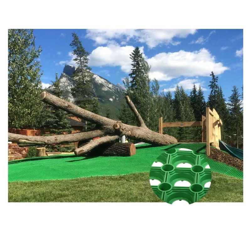 Good Quality Rubber Interlocking Hollow Rubber Large Grass Mat