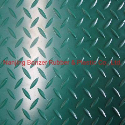 Diamond Thread Rubber Matting 3mm Thickness Nr SBR Industrial Rubber Sheet