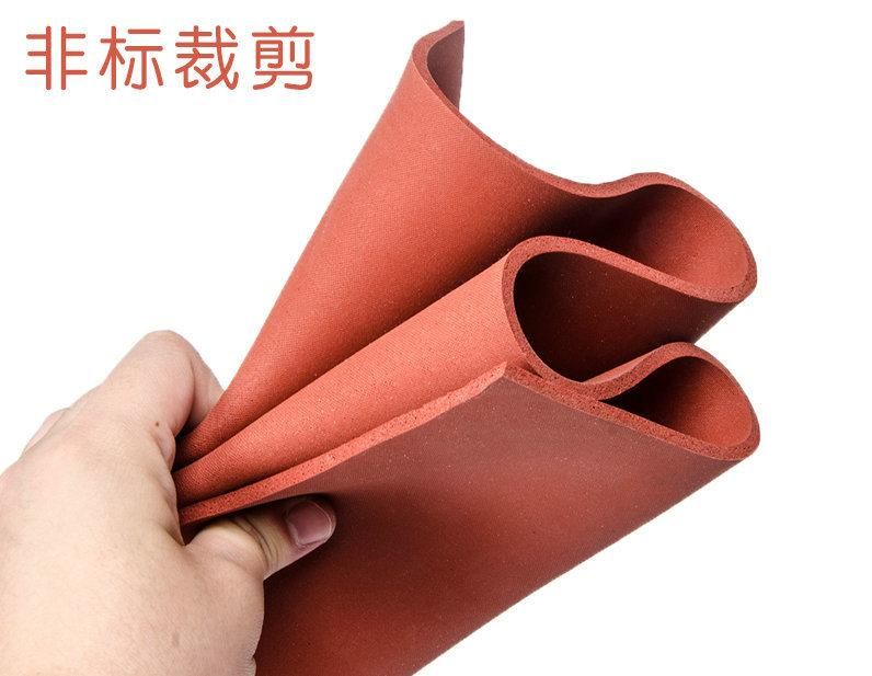 1mm, 2mm, 3mm, 4mm, 5mm, 6mm, 8mm, 10mm, 12mm, 15mm, 20mm Thickness Close Cell Red Silicone Sponge Sheet, Silicone Foam Sheet (3A1002)