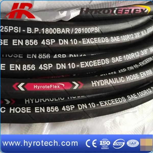 400K Impluse Times Four Wires Spiral High Pressure Hose R9/R12/ 4sp/4sh Hydraulic Hose