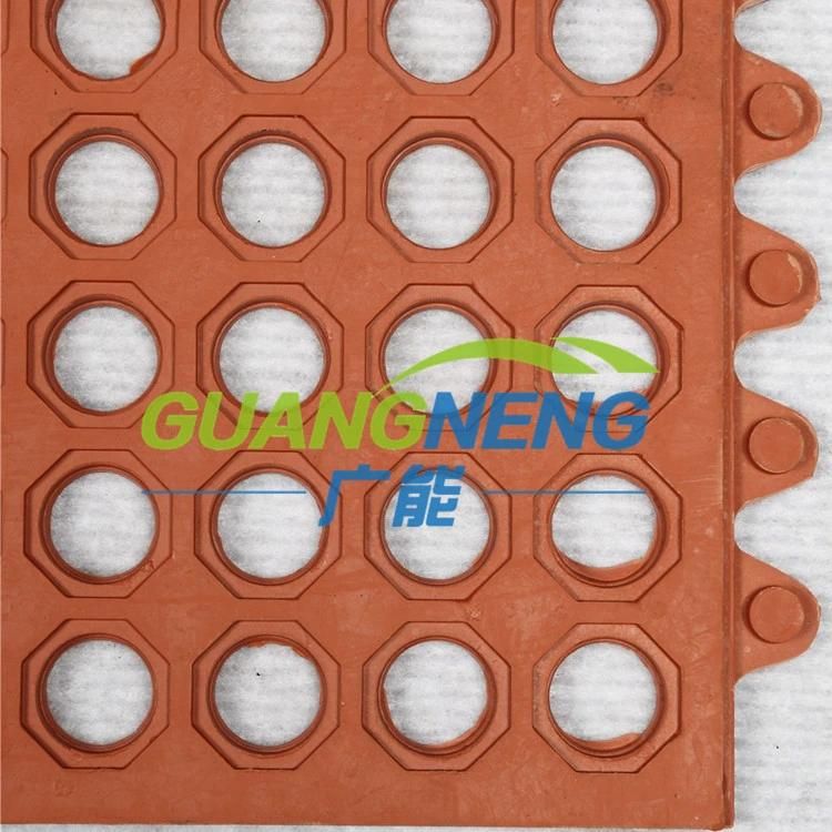 Drainage Anti Slip Rubber Mat, Anti-Fatigue Hotel Rubber Mats
