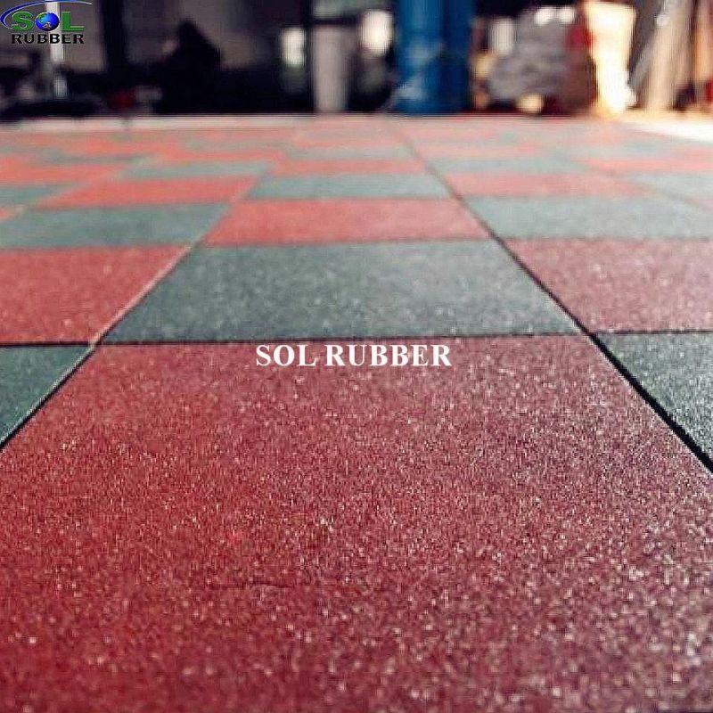 Colored Playground Outdoor Gym Floor Rubber Mat