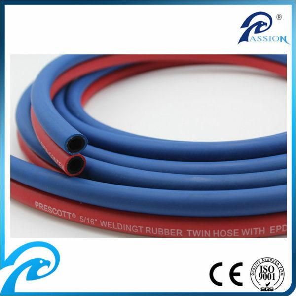 CE Proved 1/4′′ + 1/4′′ Braided Oxygen Acetylene Twin Hose