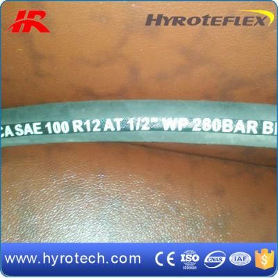 High Pressure Steel Wire Spiral Hydraulic Hose DIN En 856 4sh/ SAE 100r12