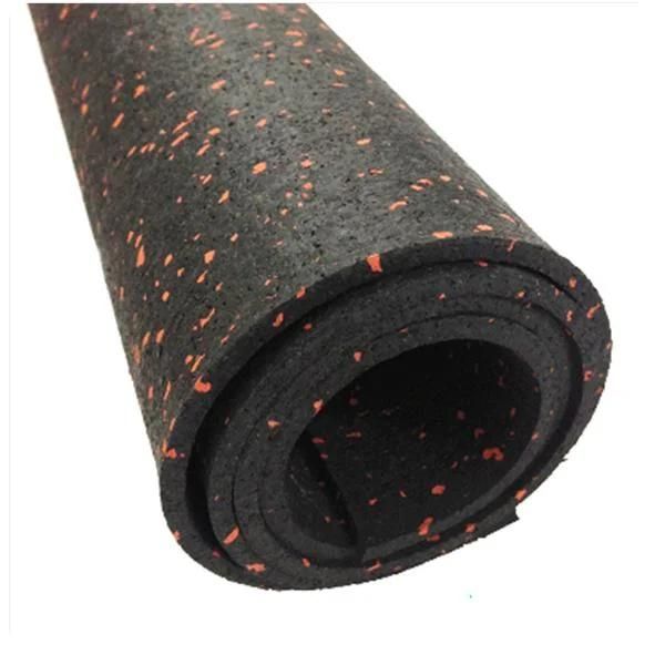 Durable Gym Rubber Flooring Roll with EPDM Speckles Rubber Carpet