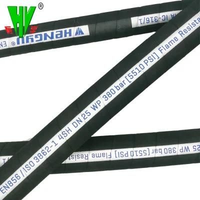 En 856 4sh 1.5 Inch ID 4 Layers Steel Wire High Pressure Rubber Hose