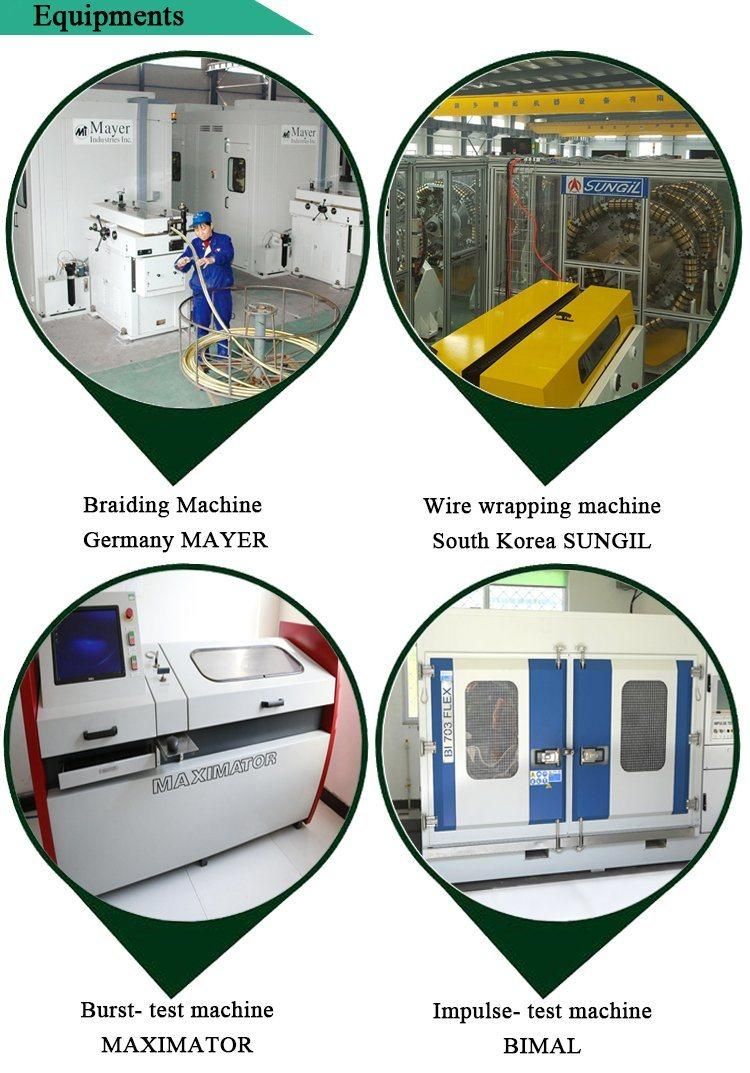 20 Years Experience Hydraulic Hose Manufacturers Supply Steel Wire Reinforced High Temperature Flexible Hose