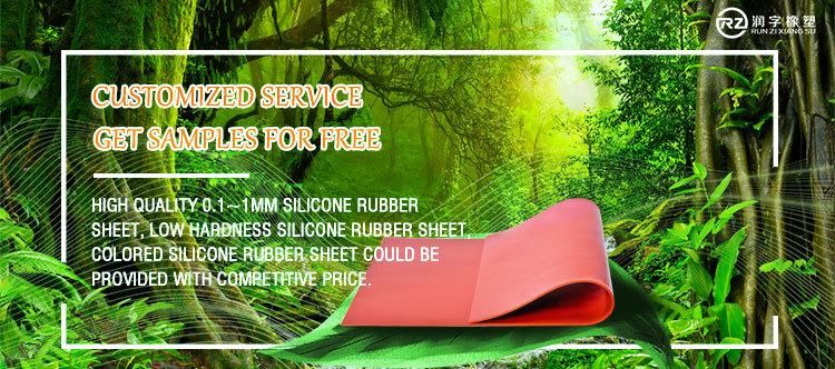 0.1/0.2/0.3/0.4/0.5/0.8/1.0mm Soft Transparent Htv Rubber Sheet Silicone Rubber Sheet