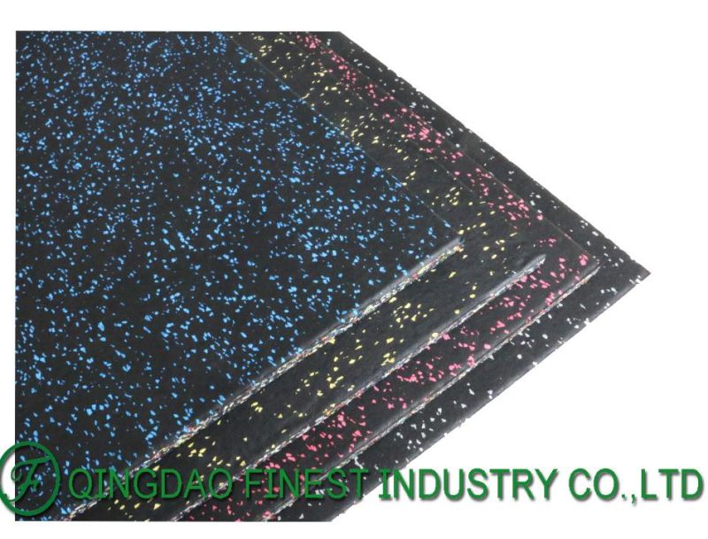 Porless Factory Customized Anti-Slip Shock Absorption EPDM Gym Rubber Flooring Tile Rubber Floor Matting