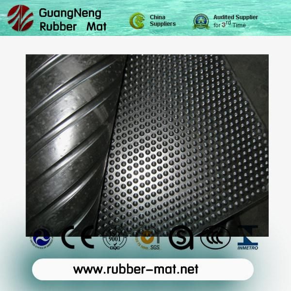 Fiber Reinforced Black Rubber Stable Mats, Cowshed Rubber Mat