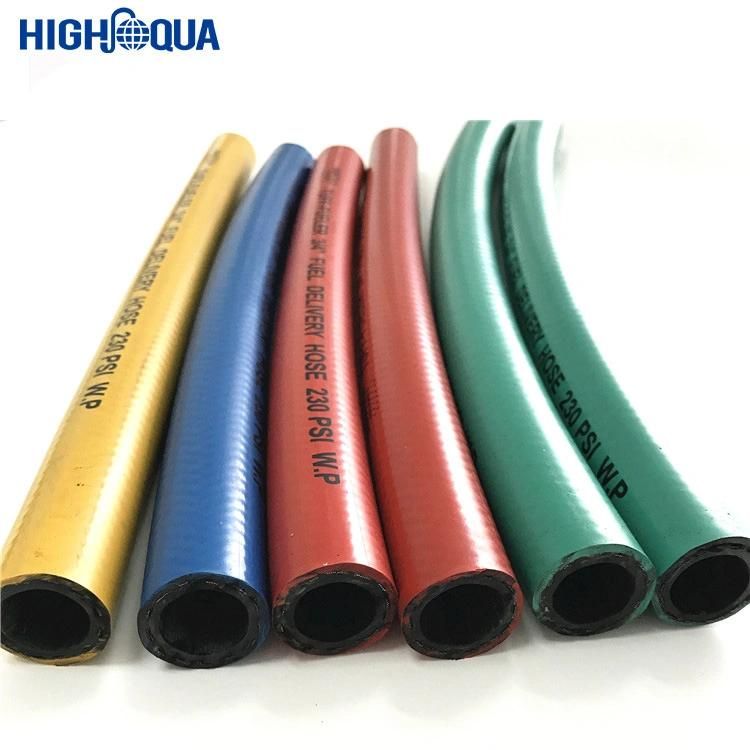 Fiber Braided High-Pressure Flexible Silicone Rubber Oil Hose for Transporting Oil