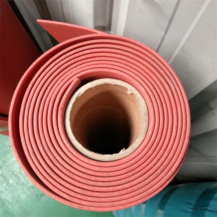 Dark Red Close Cell Silicone Sponge Rubber Sheet, Silicone Foam Rubber Sheet for Ironning Table (3A1002)