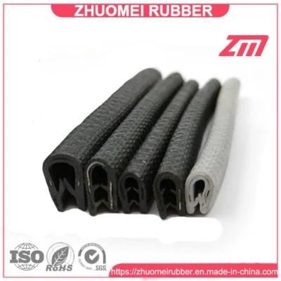 Small Size Flexible PVC Rubber Seal Strip Metal Clips