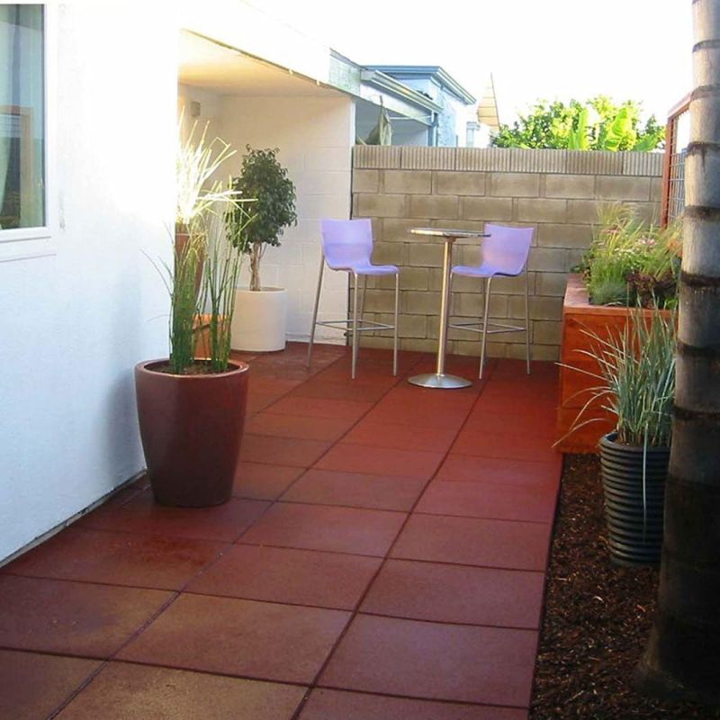 Outdoor Playground Rubber Floor Tiles / Rubber Brick / Mat