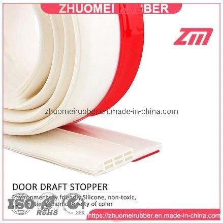 Door Draft Stopper, Self Adhesive Strong Under Door Silicone Sweep Weather Stripping Weatherproof Doors Bottom Seal Strip