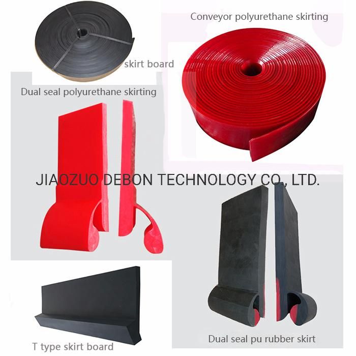 Belt Conveyor Polyurethane Skirt Dual Seal Polyurethane Skirting
