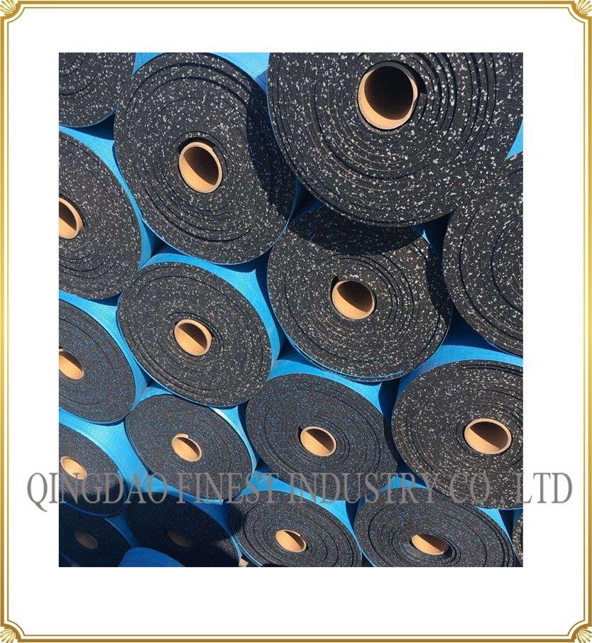 Crossfit Shock Absorber 10% EPDM Speckles Rubber Mats Tiles Rubber Flooring Rubber Rolls