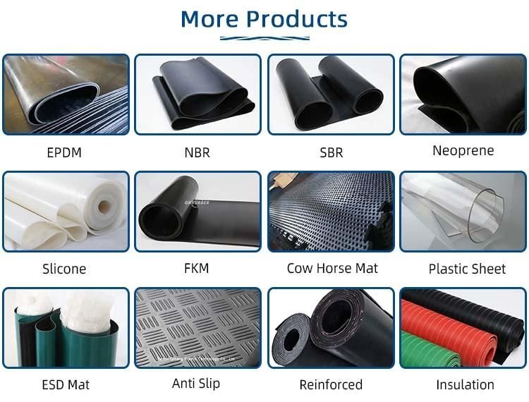 China Wholesale Custom High Quality Black Industrial ESD NBR Cr EPDM SBR Rubber Sheet Mat
