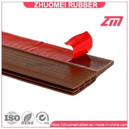 Door Draft Stopper, Self Adhesive Strong Under Door Silicone Sweep Weather Stripping Weatherproof Doors Bottom Seal Strip