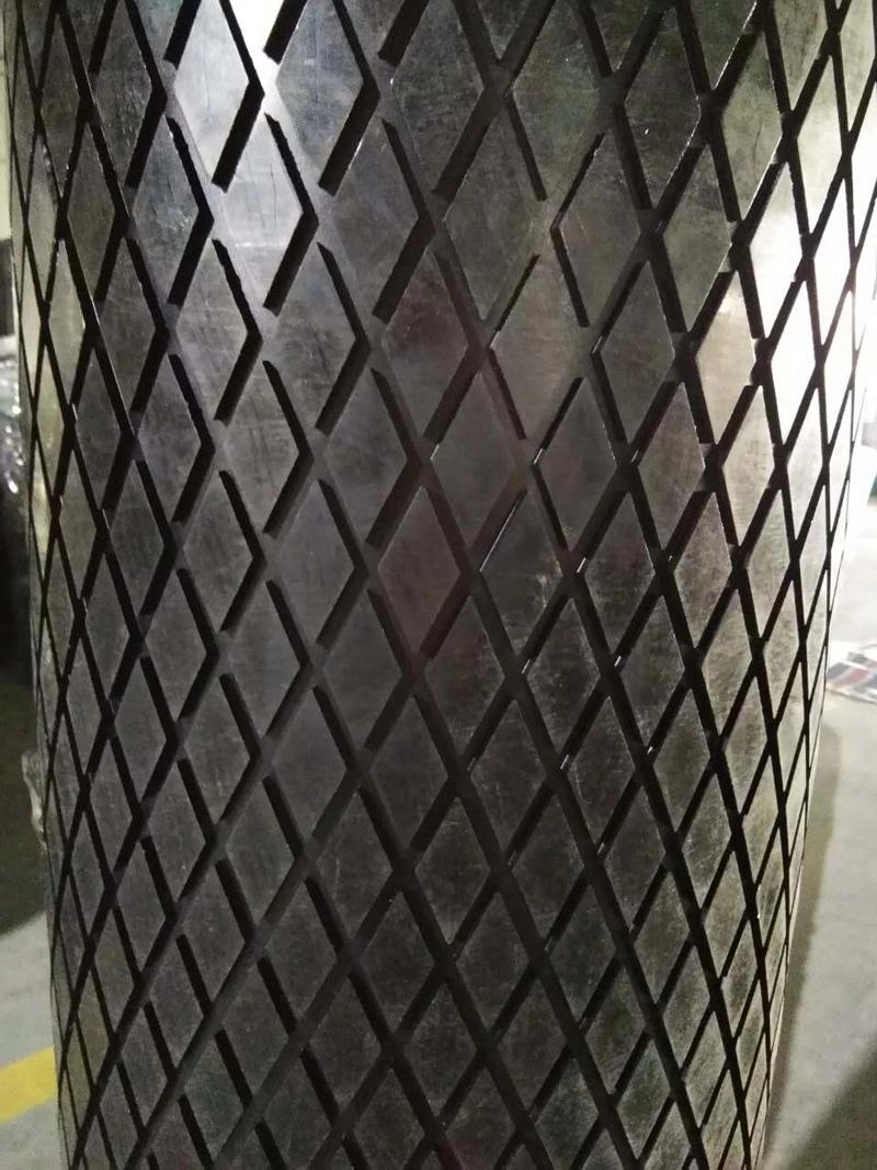 Rubber to Metal Bonding Grooved Drum Rubber Pulley Conveyor Pulley Lagging Ceramic