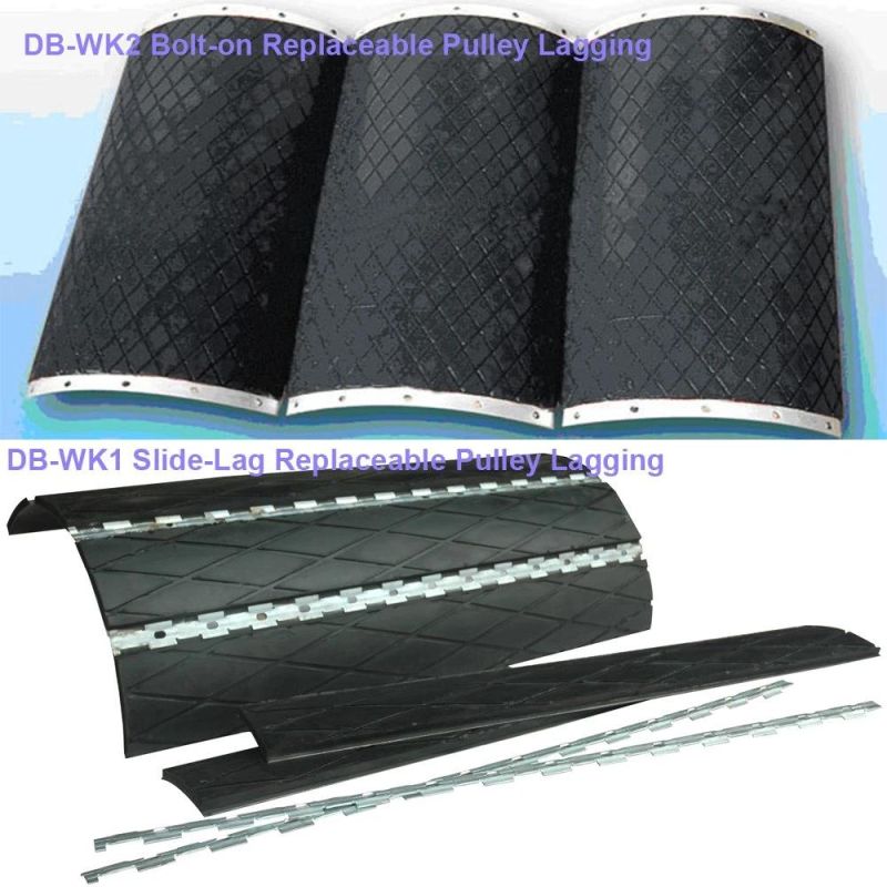 Ceramic Lagging Conveyor Pulleys Pulley Lagging Rubber Ceramic Polyurethane Coating Roller