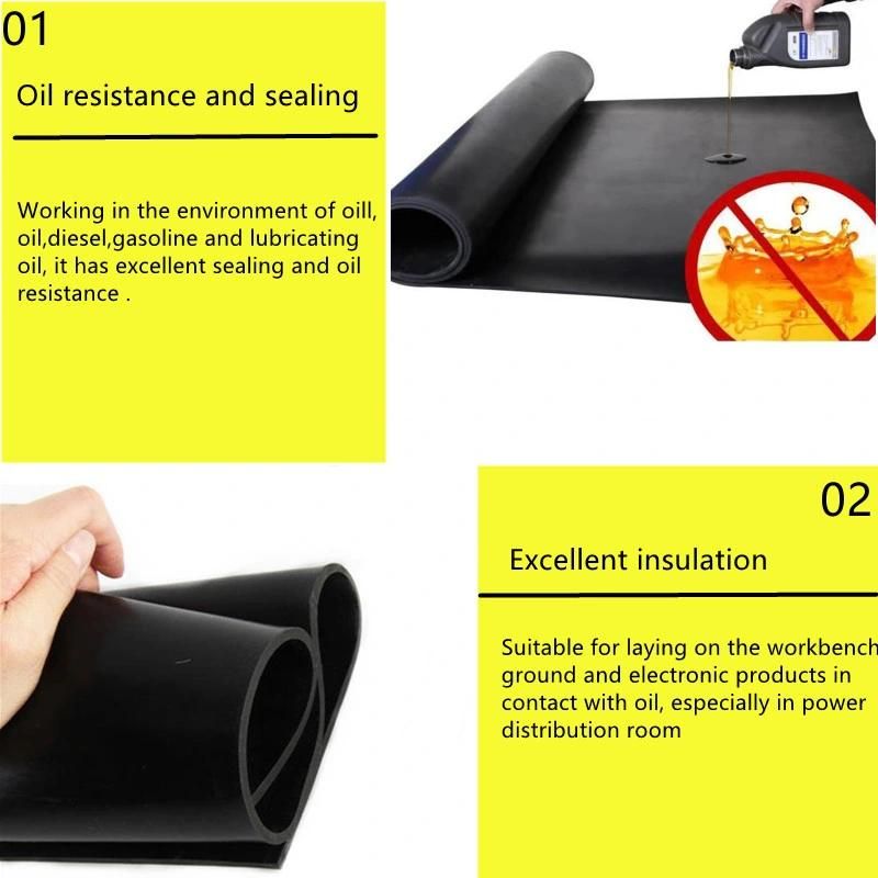 High Oil Resistance Viton Rubber Sheet FKM Rubber Matting