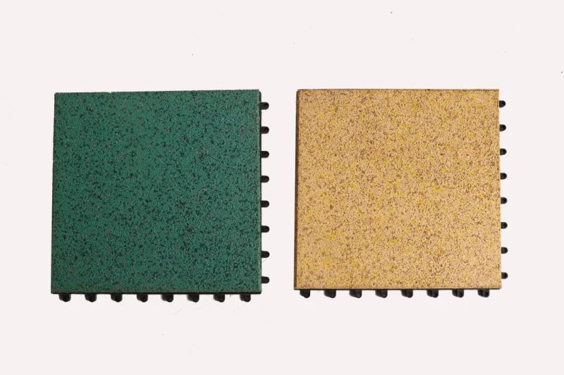 Green Compound EPDM Rubber Mats with Plastic Frame (A-DJ-29)