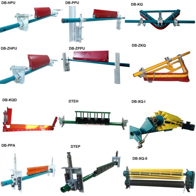 Secondary Polyurethane Belt Conveyor Primary Belt Scraper V-Plough Plow Belt Cleaner Blades