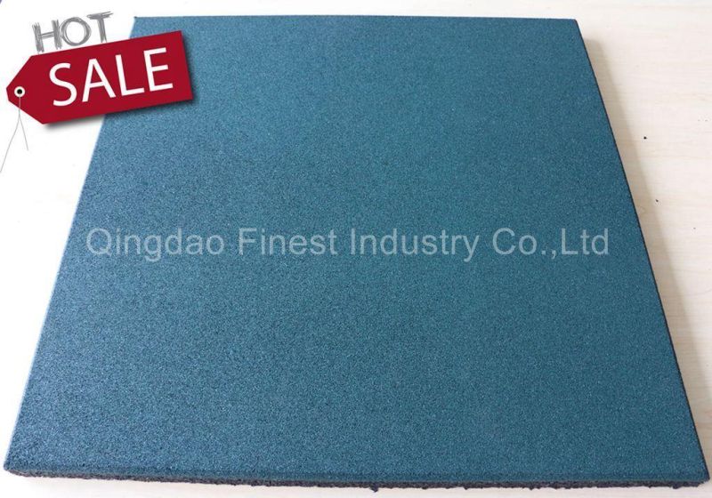 Certificated 500X500X25mm Outdoor Rubber Flooring for Playground