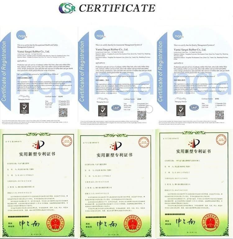 Rubber Conveyor Belt with Drainage Hole for Chemical Industries