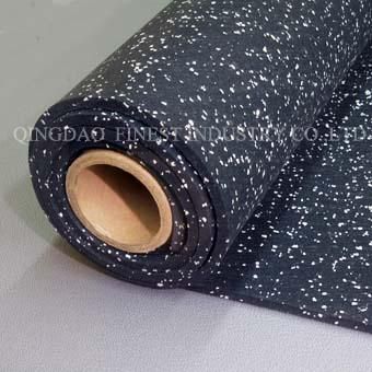Crossfit Anti Vibration Shock EPDM Speckles Gym Rubber Flooring Roll