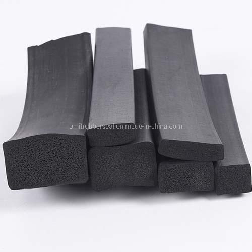 Round Soft Silicone FKM Cr EPDM Rubber Seal Cord Closed Cell Extruded Foam Sponge Elastic O Ring Cord