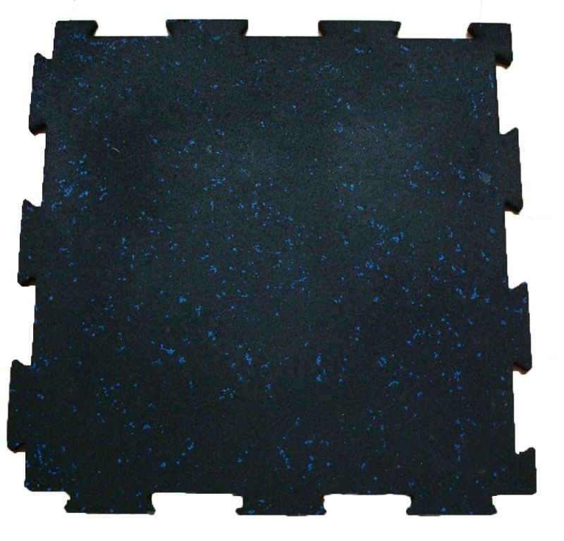 High Density Interlocking Gym Rubber Flooring Jigsaw Rubber Mat for Crossfit